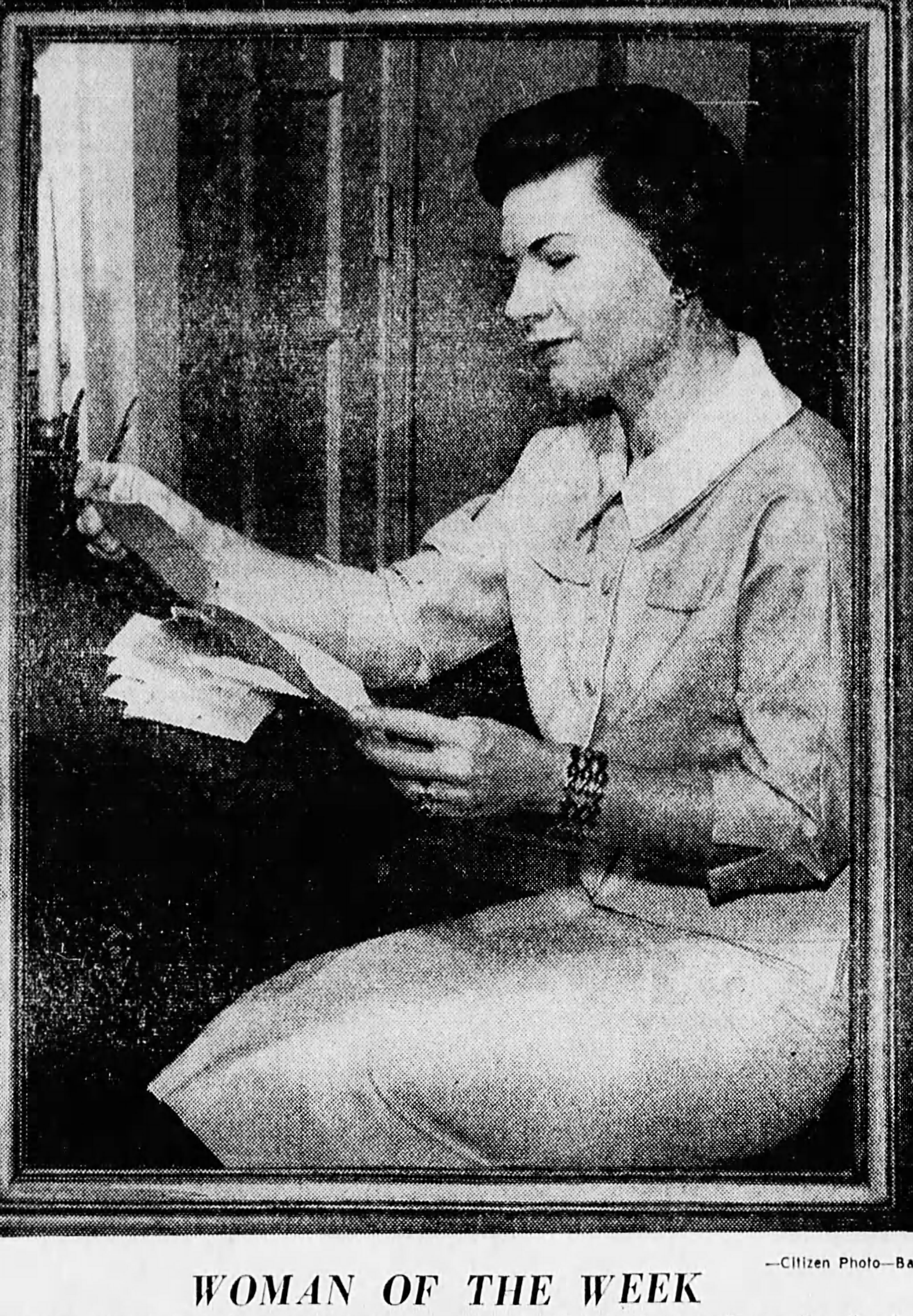 25 Chiles Mrs Smith pic Woman of the Week Asheville_Citizen_Times_Mon__Mar_24__1958_